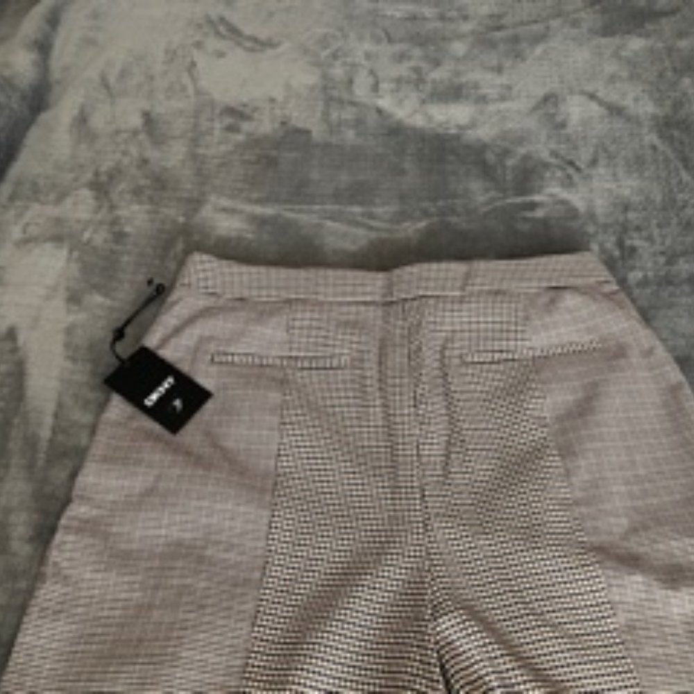❤️   DKNY Womens Houndstooth -Print Navy/Carmel    SIZE 12 - Picture 6 of 6